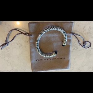 David Yurman 7mm cable bracelet - black onyx